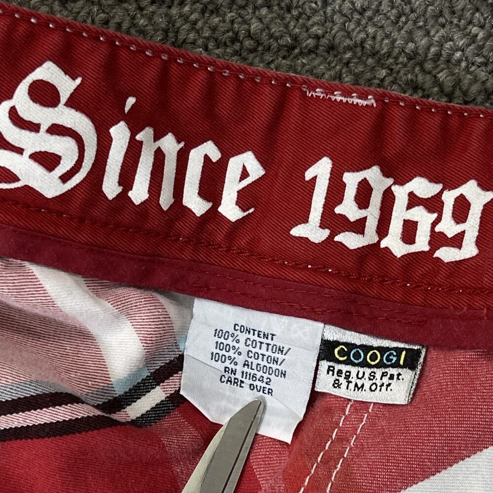 Coogi Cargo Shorts Red Mens Size 44 Baggy Y2K Vtg Australia Streetwear Pockets - Picture 7 of 15